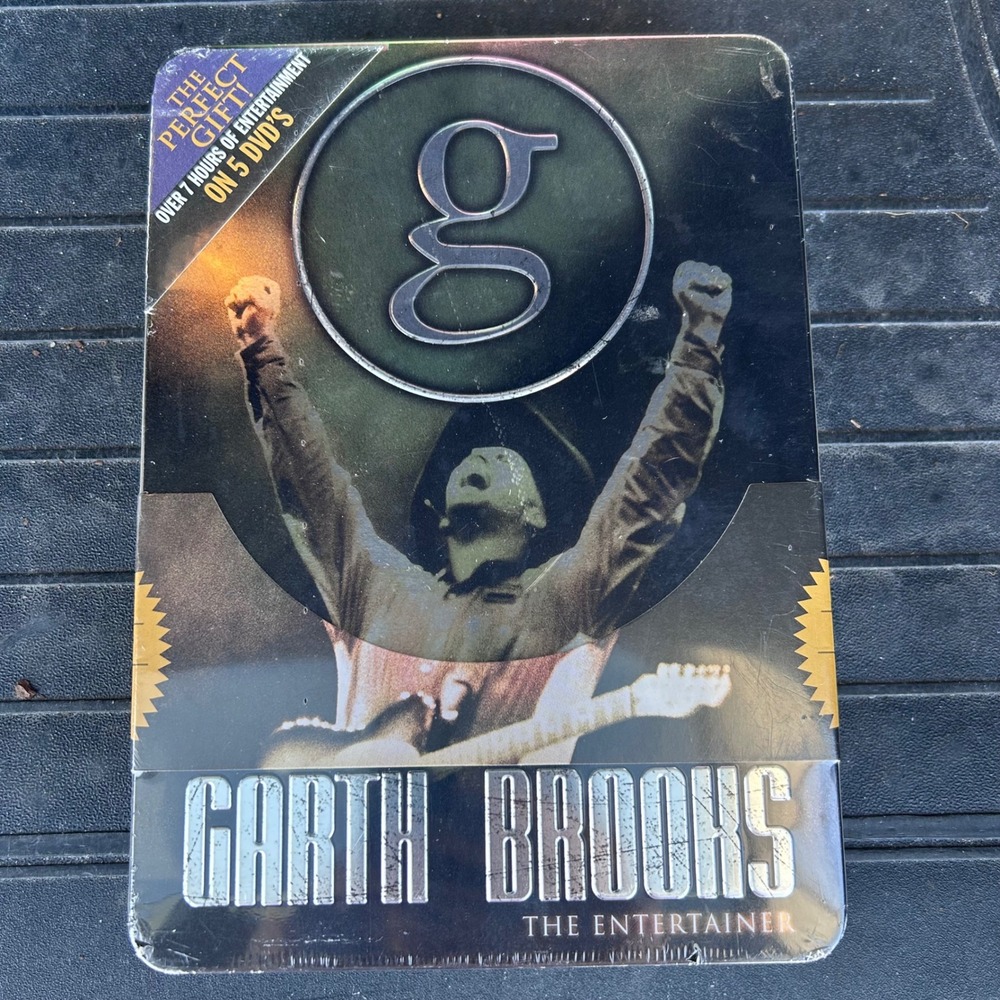 Garth Brooks The Entertainer DVD Set 5-Disc Tin New Sealed‎ Country Music Video
